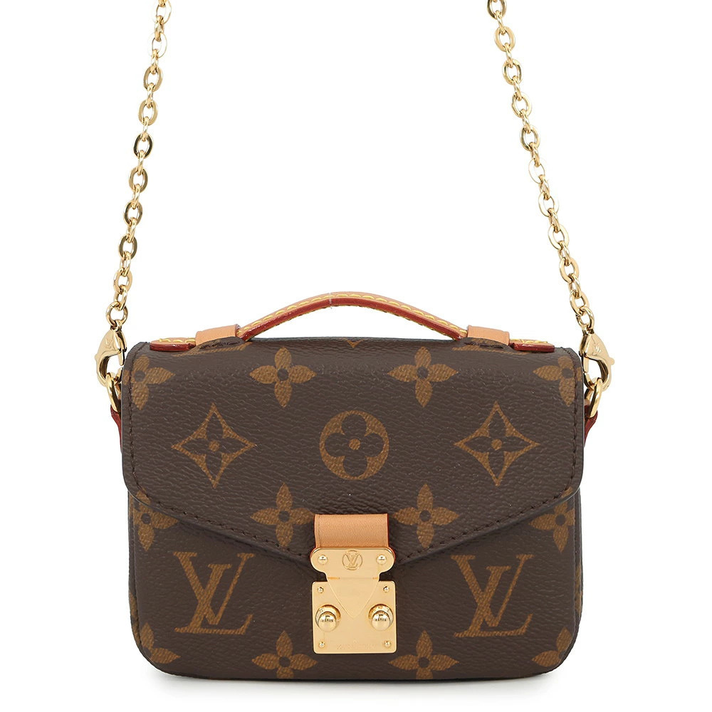 Louis Vuitton Chain Shoulder Bag Monogram Metis Handbag Pouch